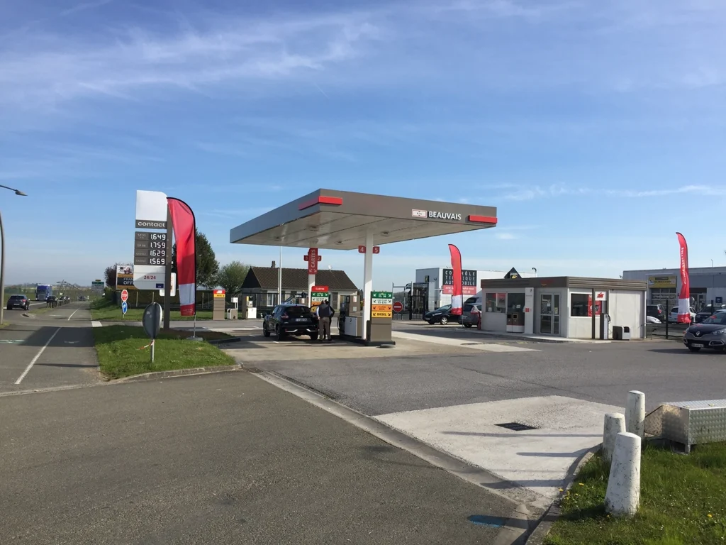 La rénovation d'une station service